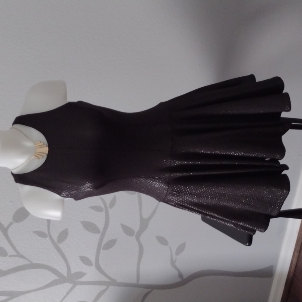 Milly Black Fit & Flare Dress